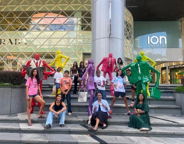 ASB squad sightseeing at ION Orchard, Singapore 2025