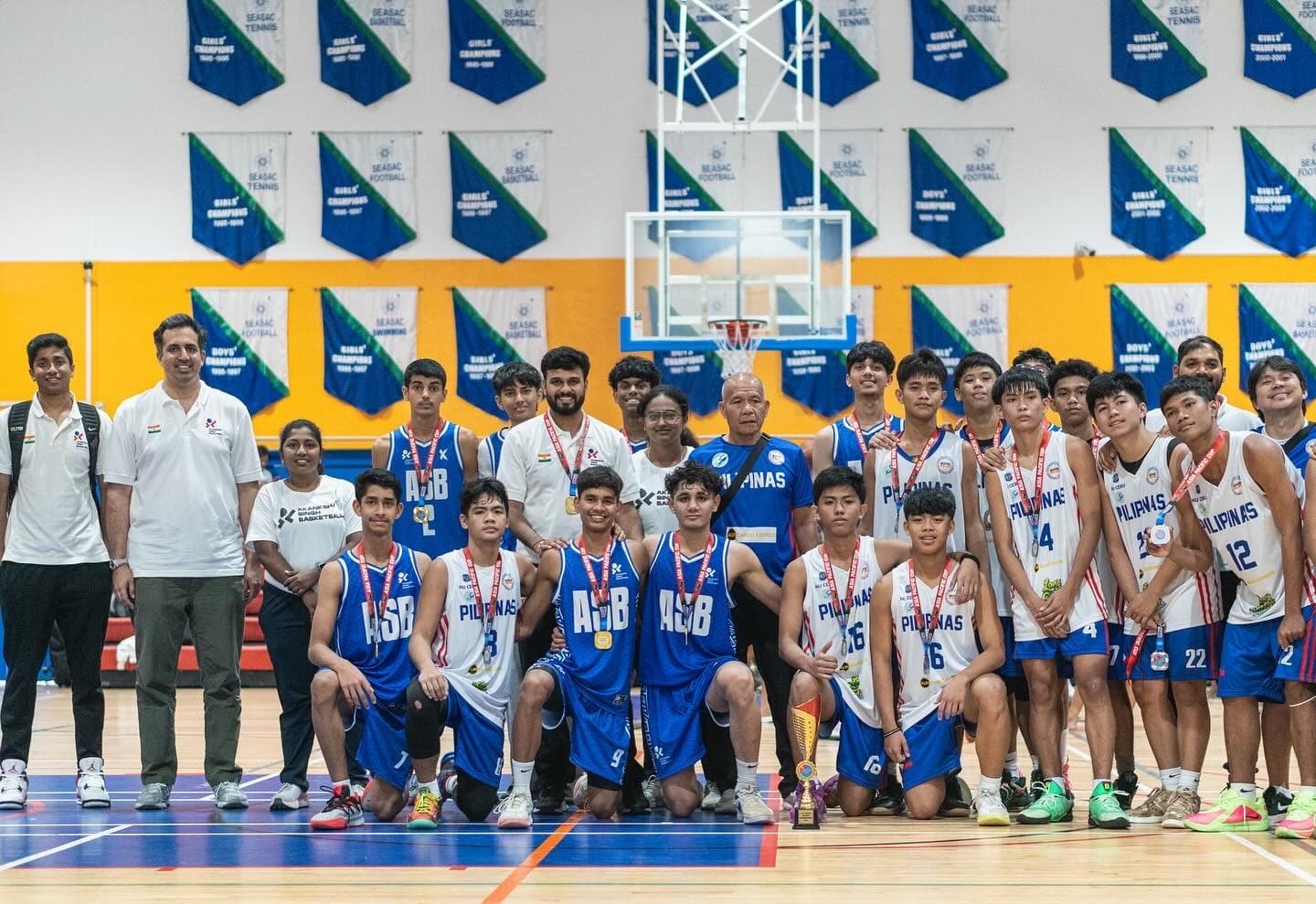 ASB U16 Boys with Team Pilipinas after the medal ceremony, Singapore 2025